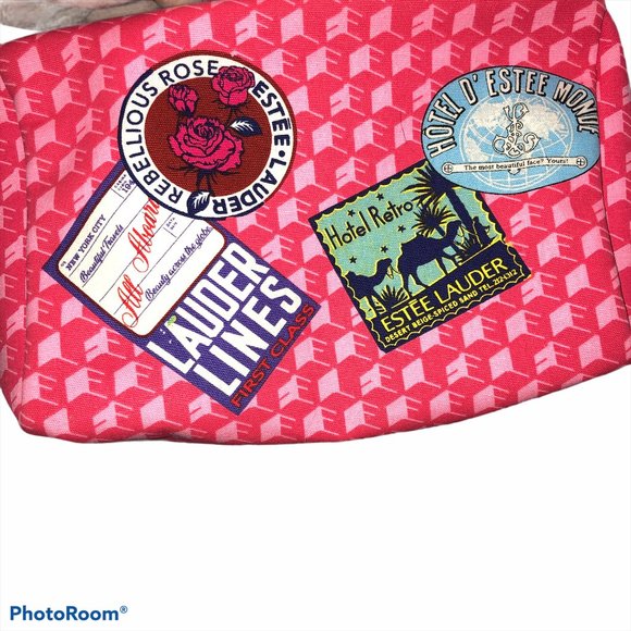 Estee Lauder NEW vintage Postcard Travel Makeup Ba - Picture 4 of 5